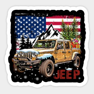 Jeep Gladiator JT series American Flag JEEP Sticker